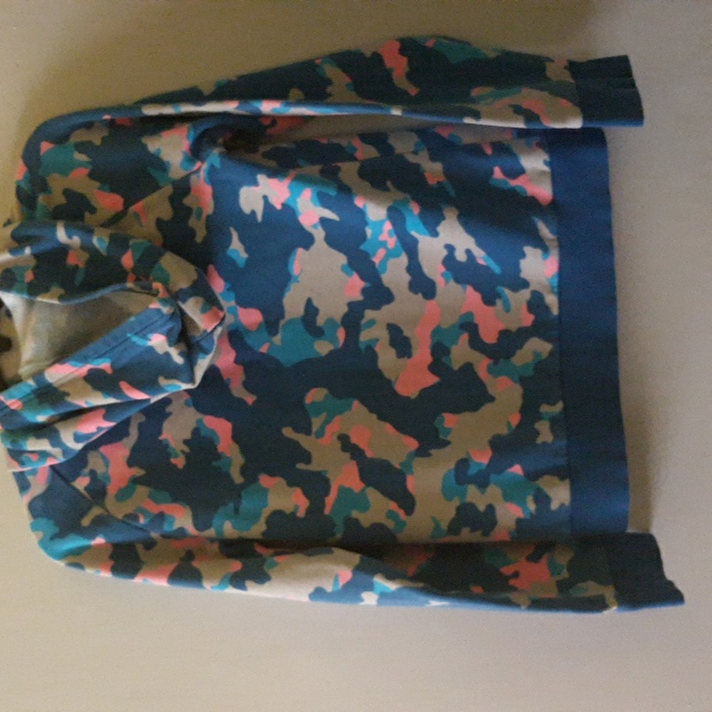 Under Armour Blue Camo Hoodie with Pink and White - Picture 2 of 7